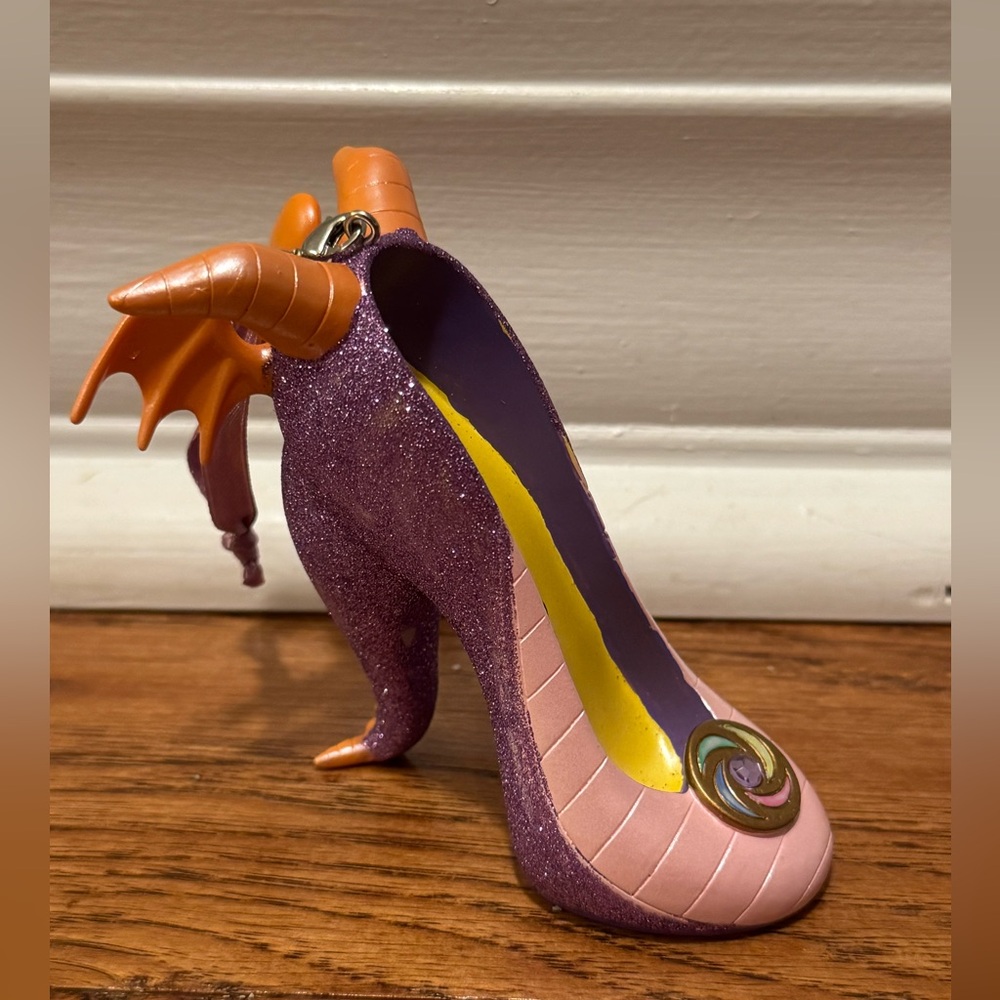 Disney World Epcot Figment holiday ornament high heeled shoe design